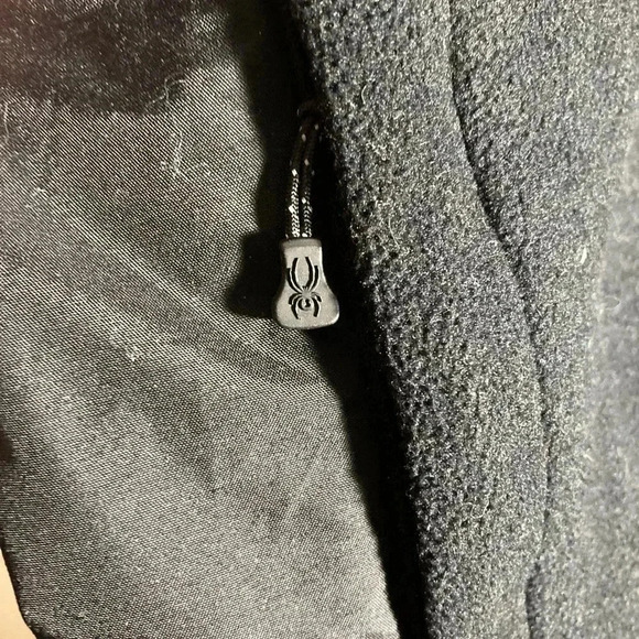 Spyder  black fleece jacket - Picture 3 of 5